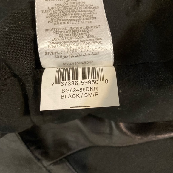 BCBG generation black real leather detailed jacket size S. - Picture 11 of 15